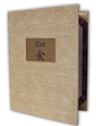 Basket Weave Menu Covers