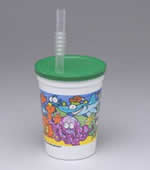 Cups w/lid and straw